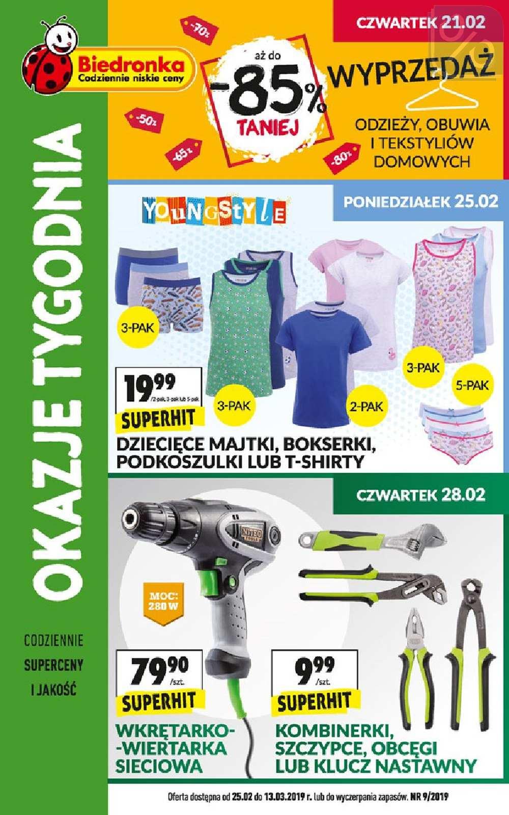 Gazetka promocyjna Biedronka str. 1