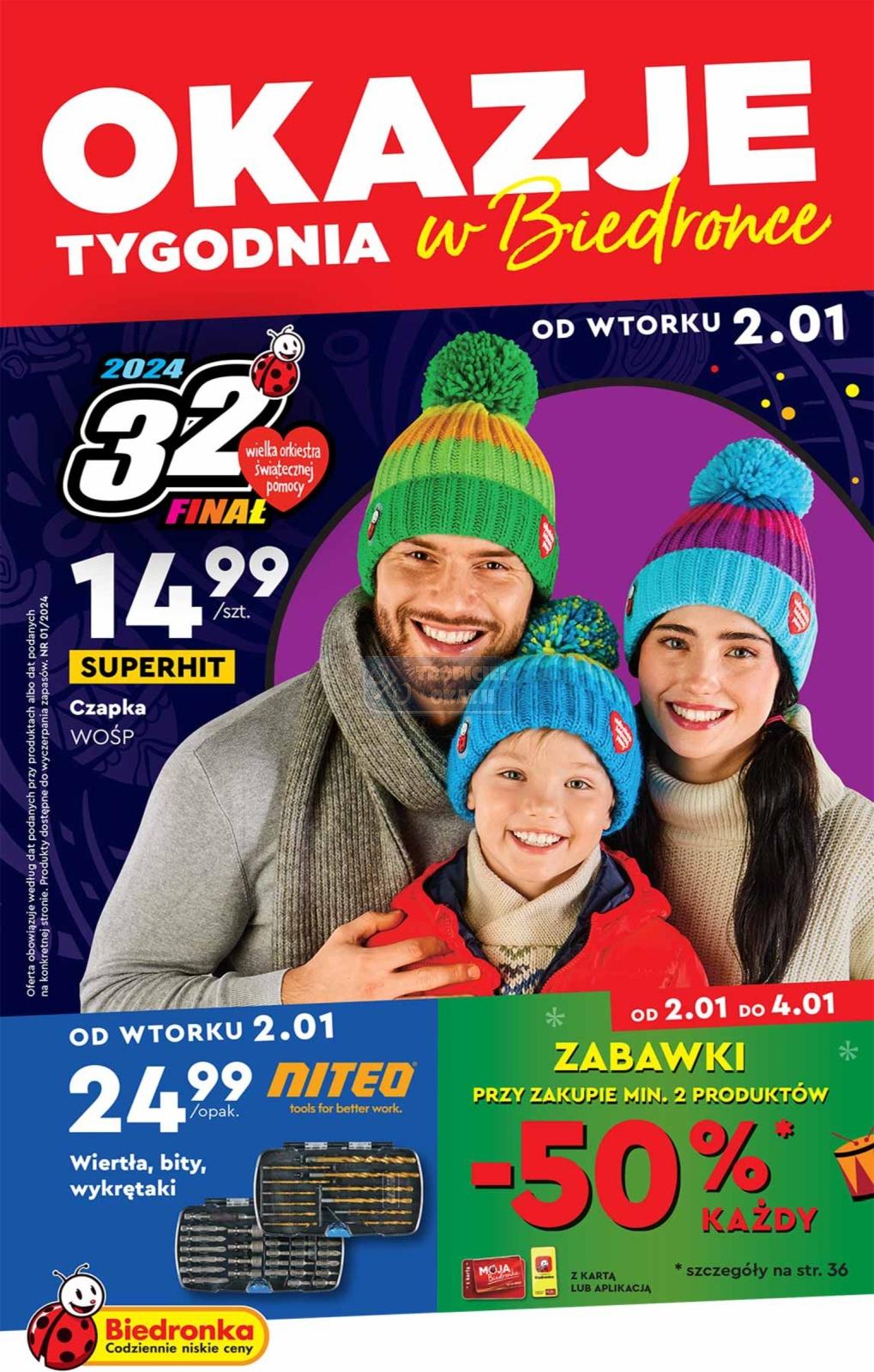 Gazetka promocyjna Biedronka str. 1