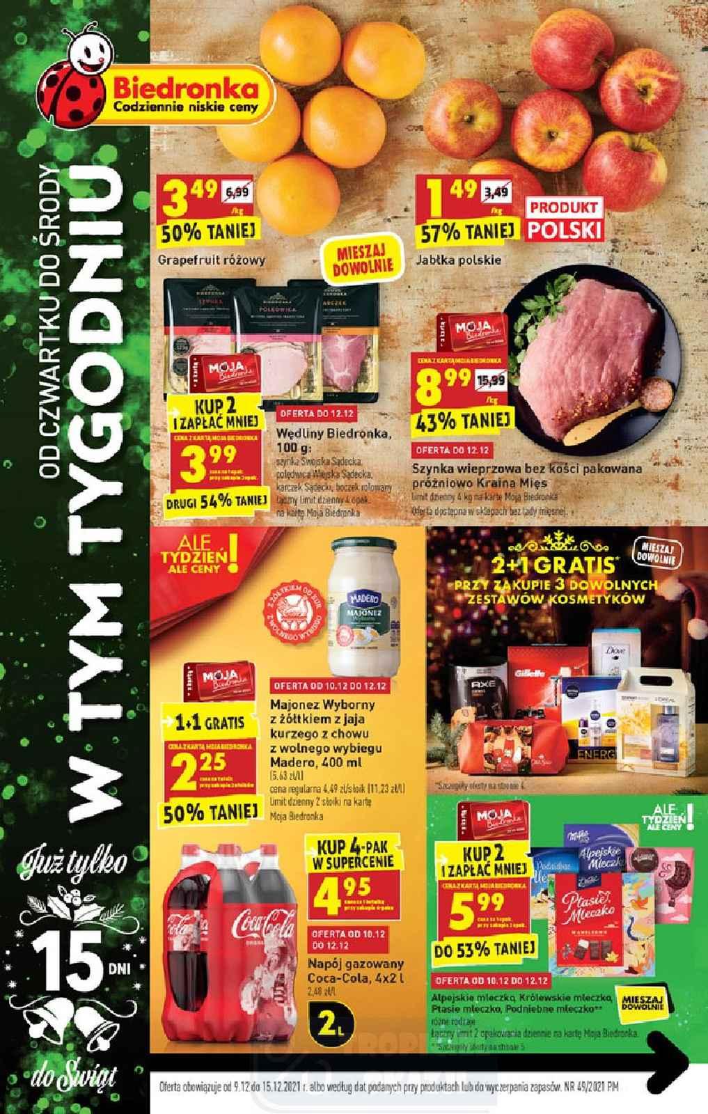 Gazetka promocyjna Biedronka str. 1