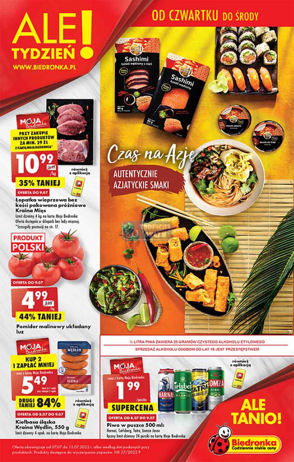 Gazetka promocyjna Biedronka str. 1