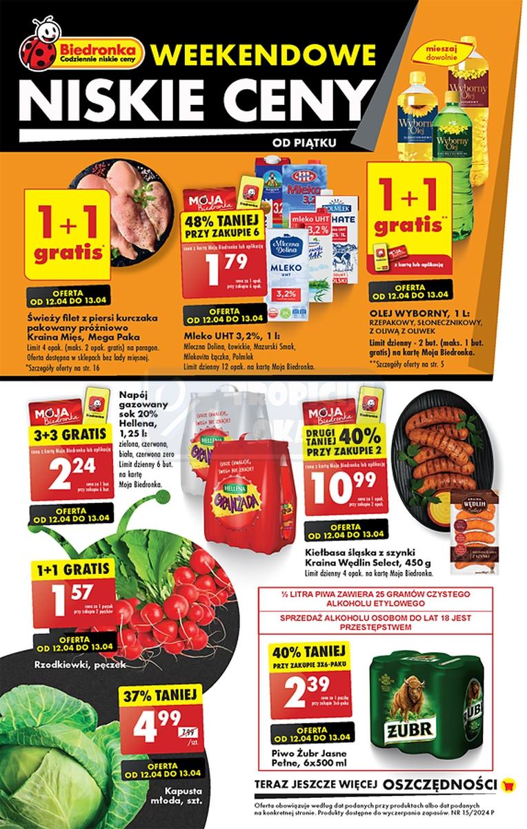 Gazetka promocyjna Biedronka str. 1