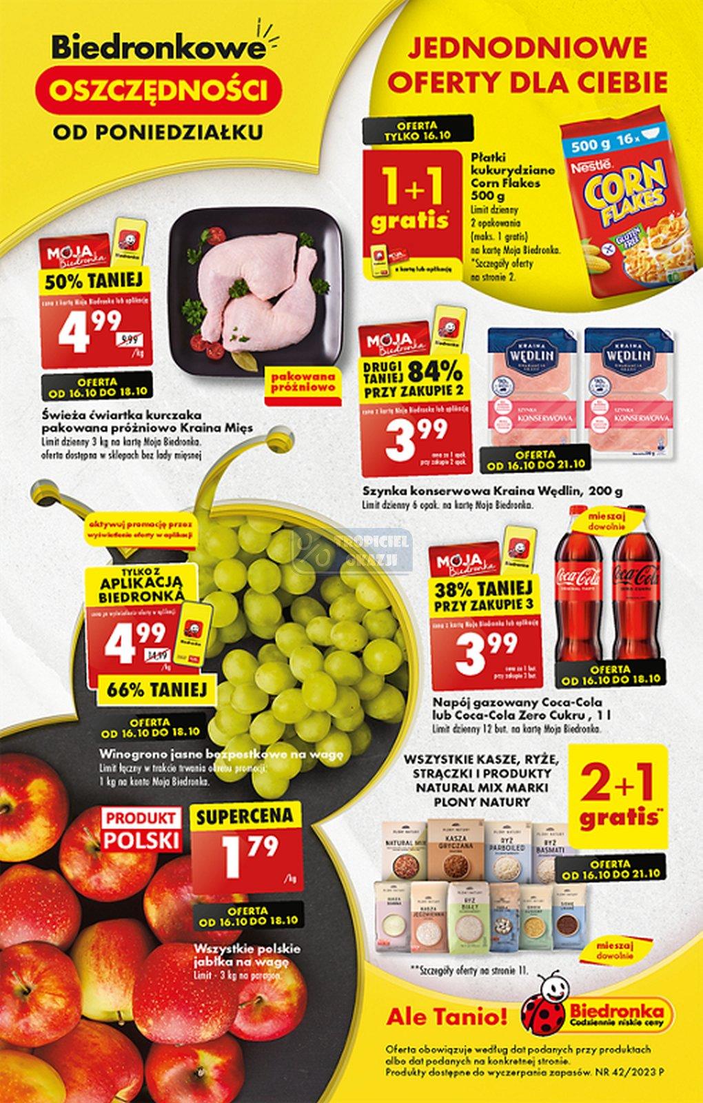 Gazetka promocyjna Biedronka str. 1