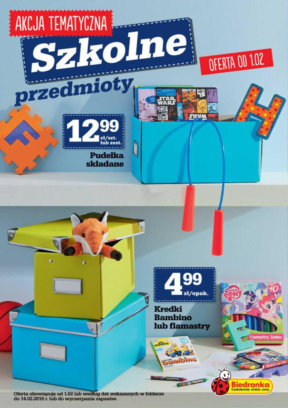 Gazetka promocyjna Biedronka str. 1