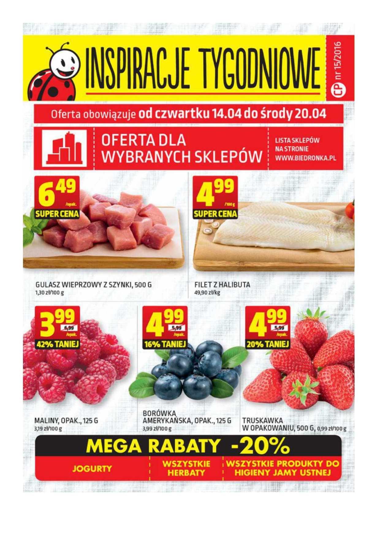 Gazetka promocyjna Biedronka str. 1