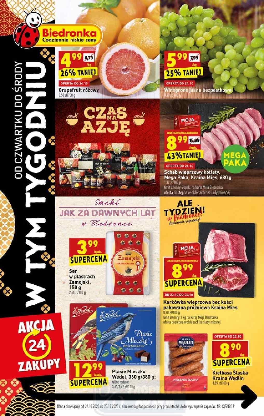 Gazetka promocyjna Biedronka str. 1