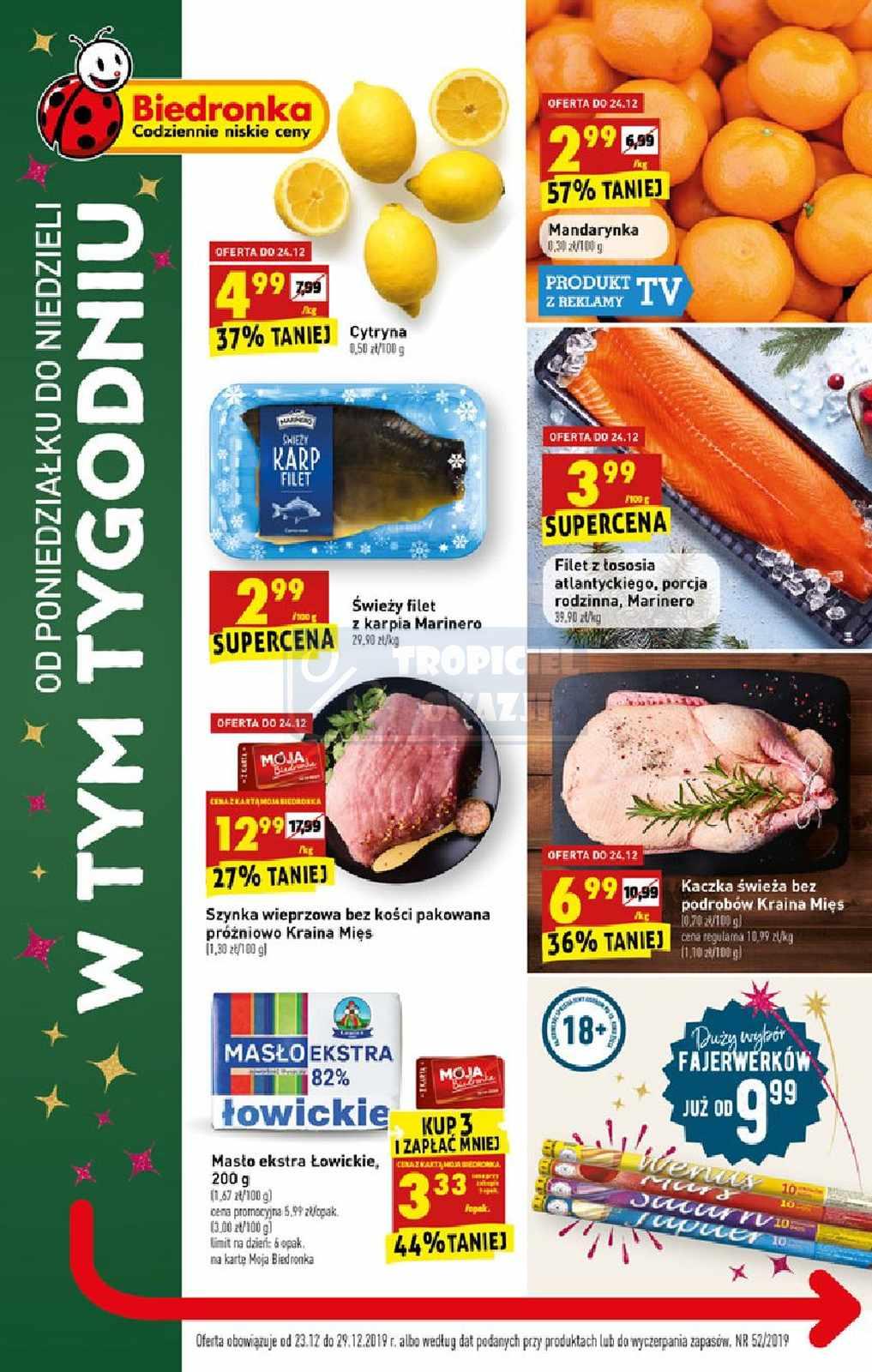 Gazetka promocyjna Biedronka str. 1