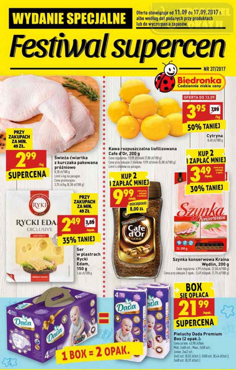 Gazetka promocyjna Biedronka str. 1