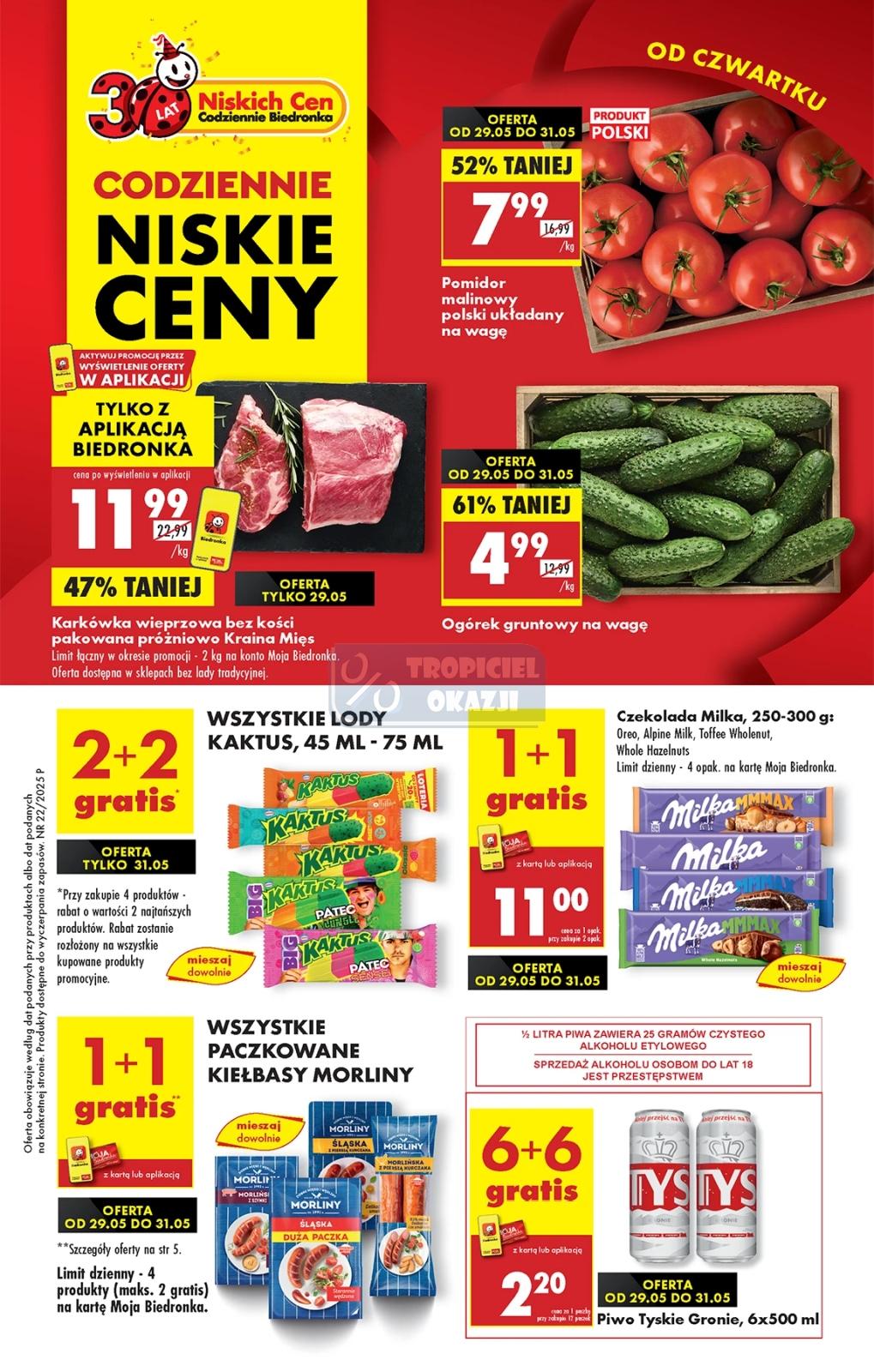 Gazetka promocyjna Biedronka str. 1