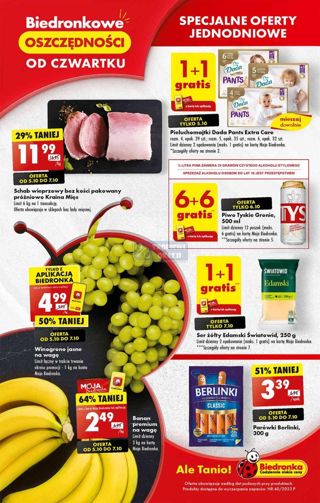 Gazetka promocyjna Biedronka str. 1