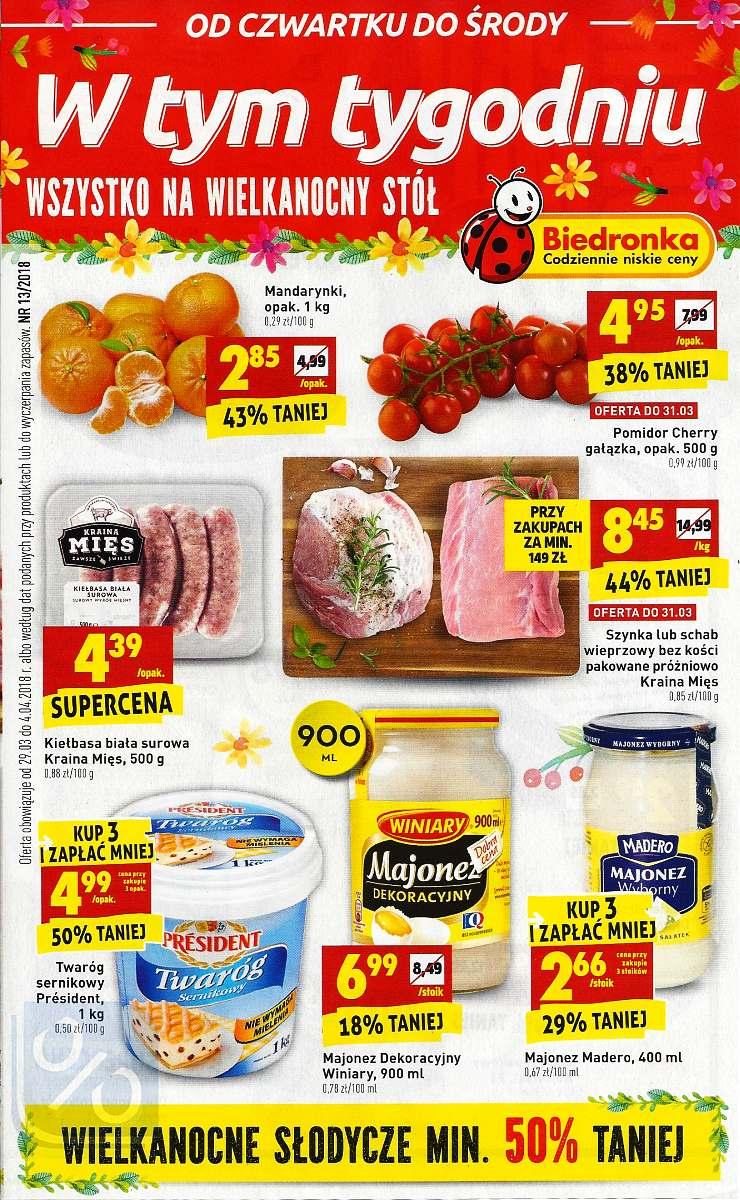 Gazetka promocyjna Biedronka str. 1