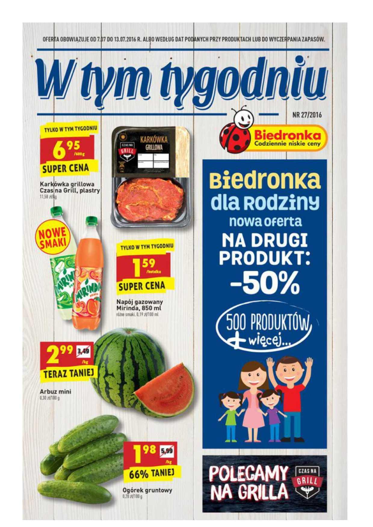 Gazetka promocyjna Biedronka str. 1