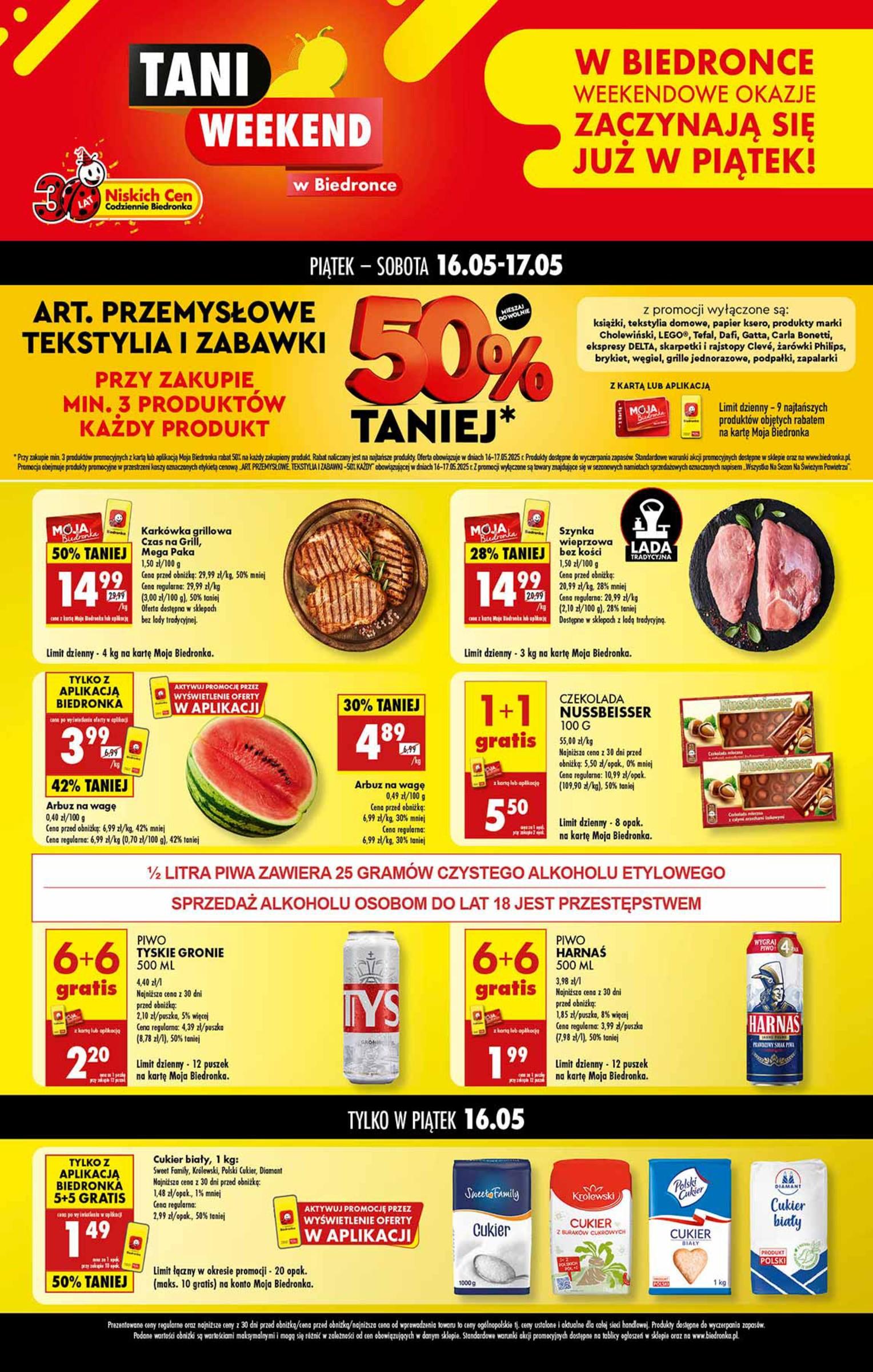 Gazetka promocyjna Biedronka str. 1