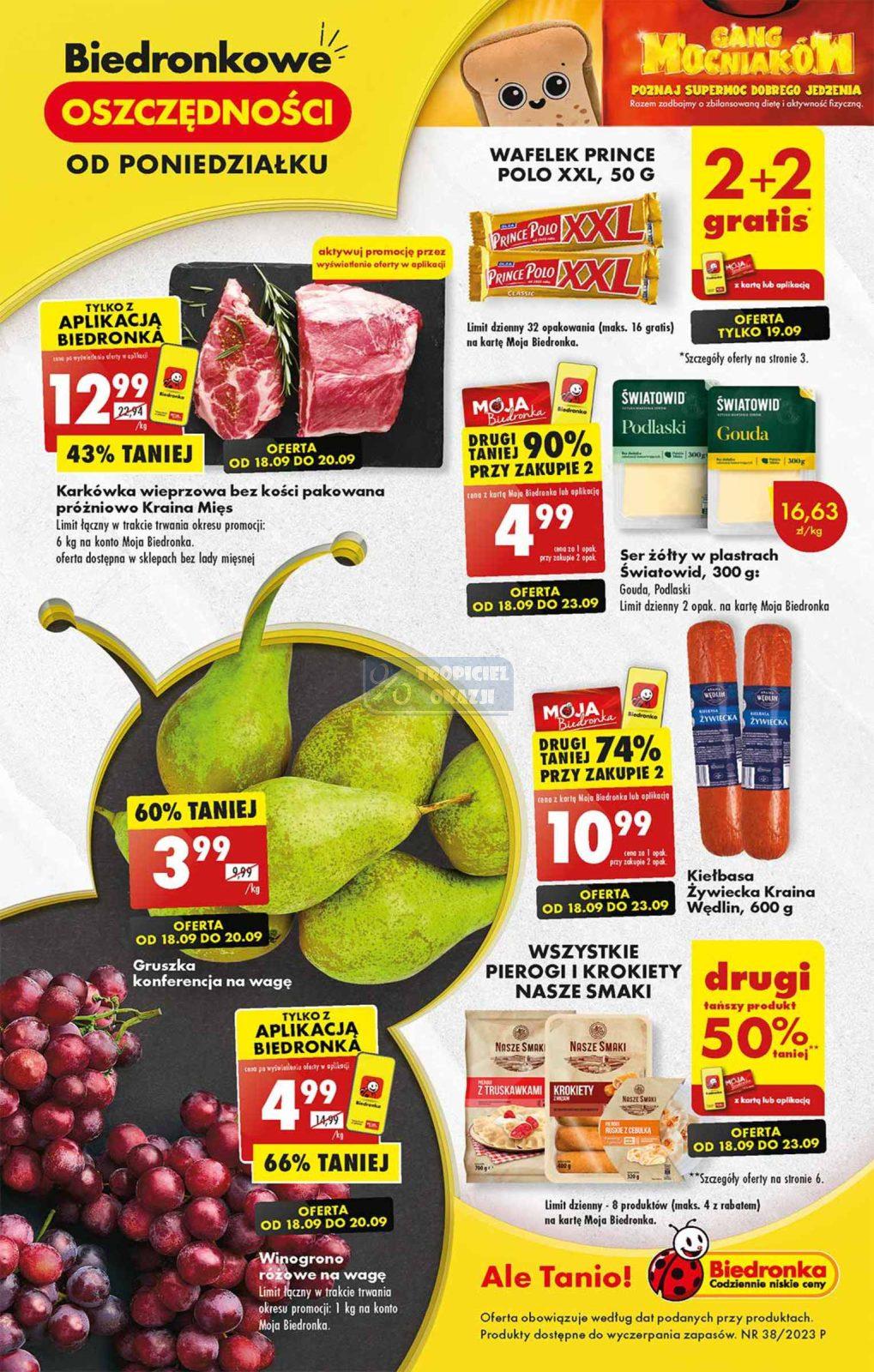 Gazetka promocyjna Biedronka str. 1