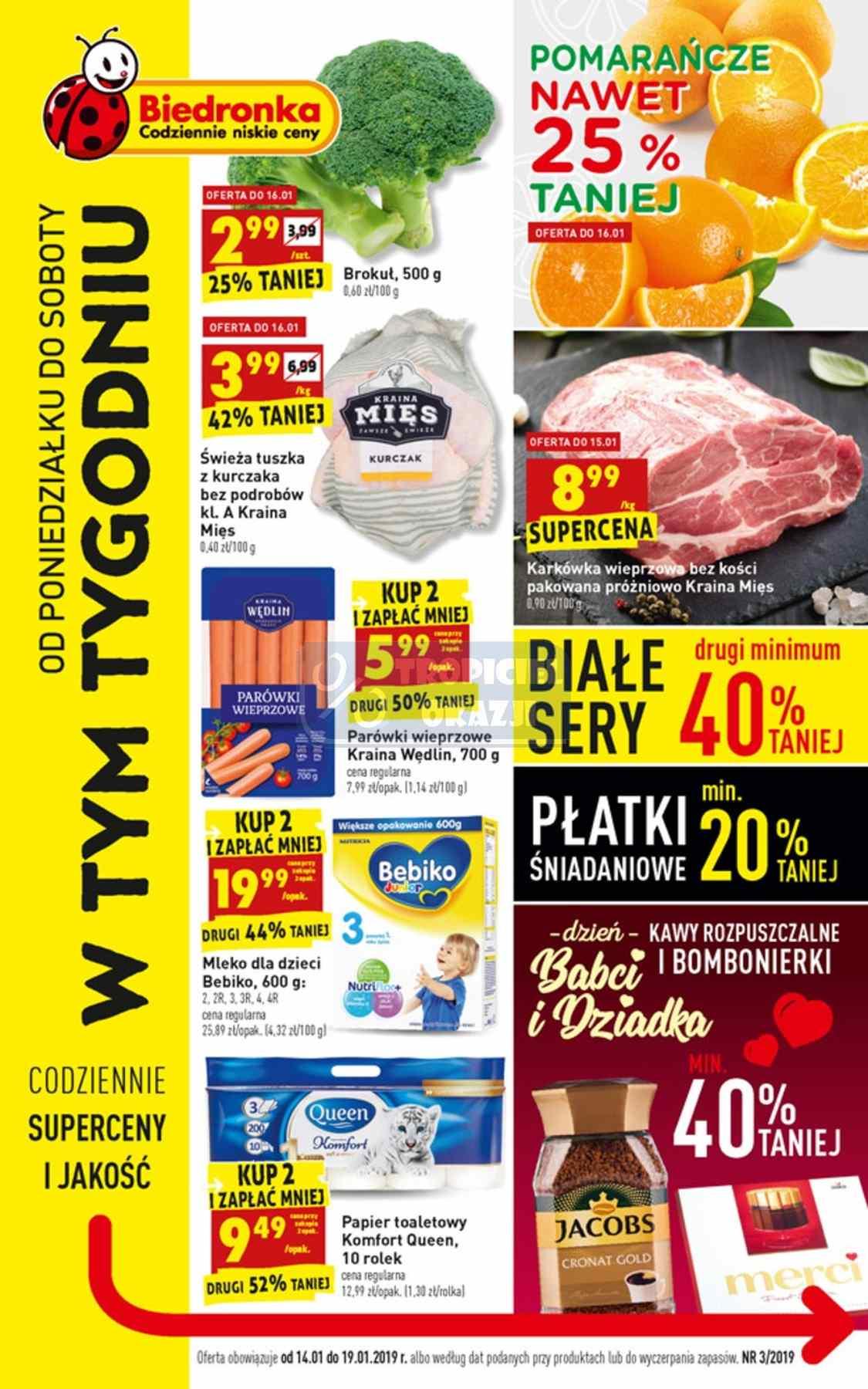 Gazetka promocyjna Biedronka str. 1