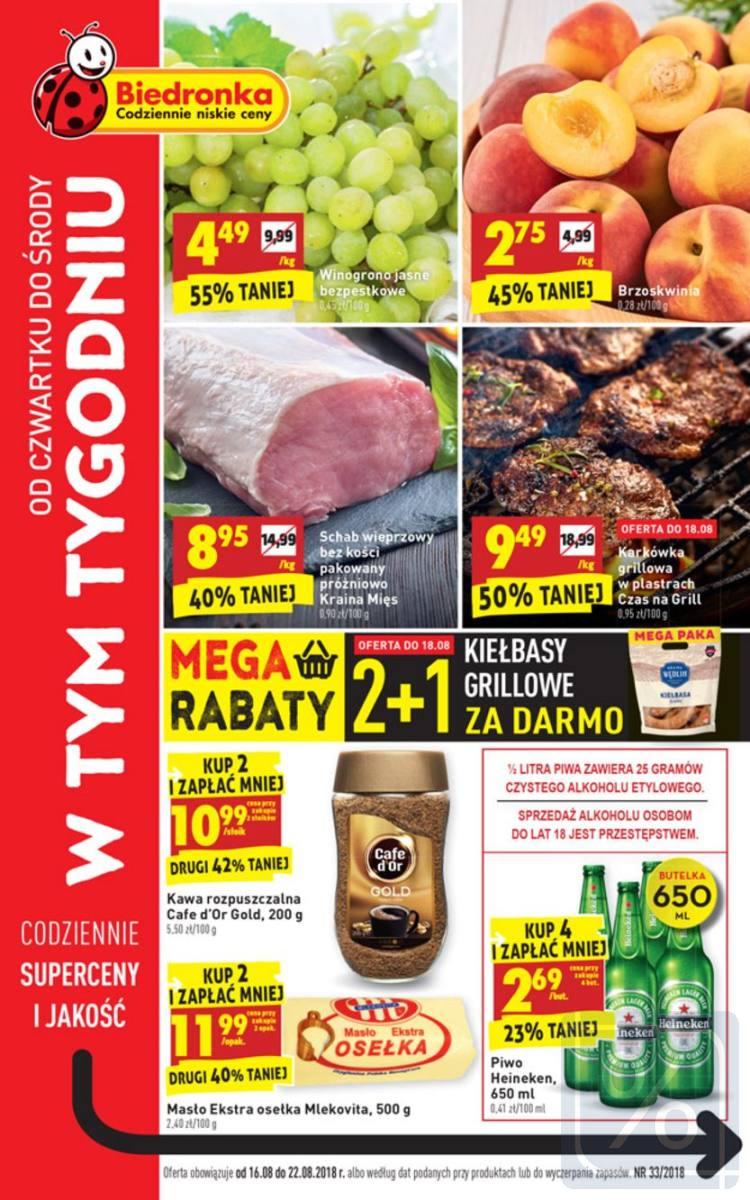 Gazetka promocyjna Biedronka str. 1