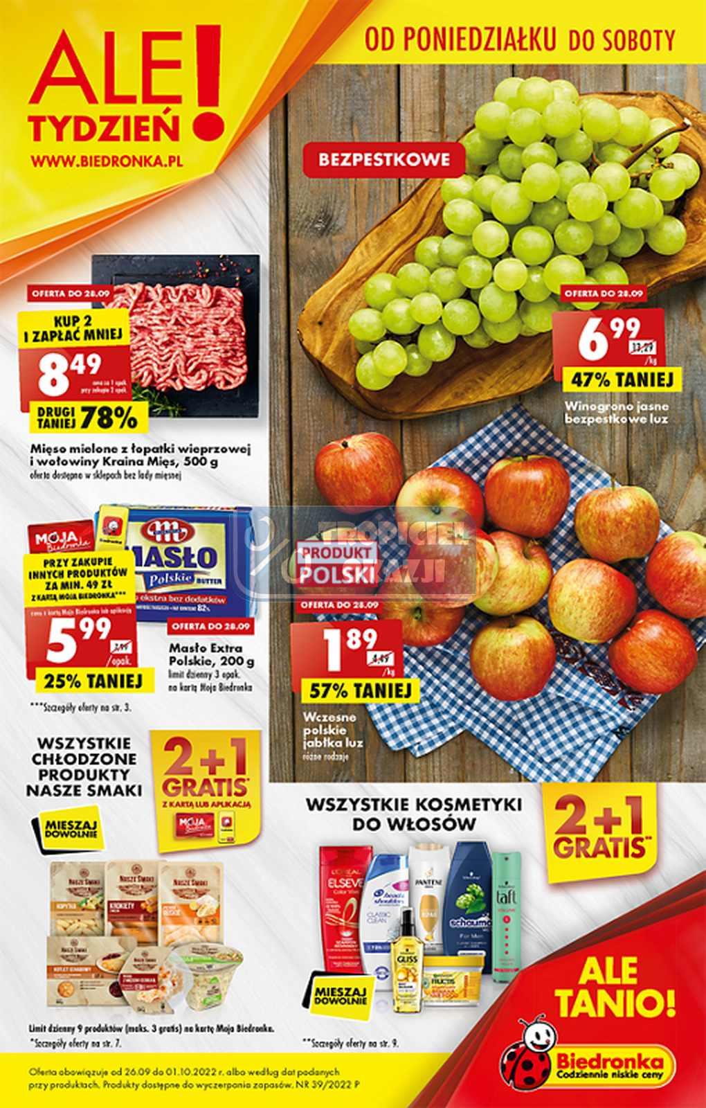 Gazetka promocyjna Biedronka str. 1