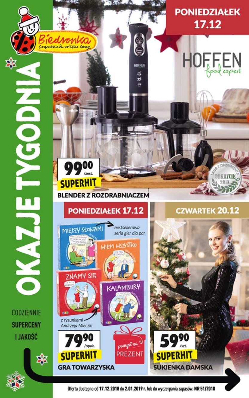 Gazetka promocyjna Biedronka str. 1