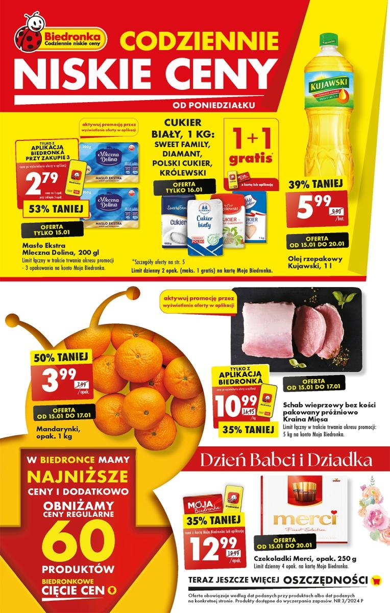 Gazetka promocyjna Biedronka str. 1