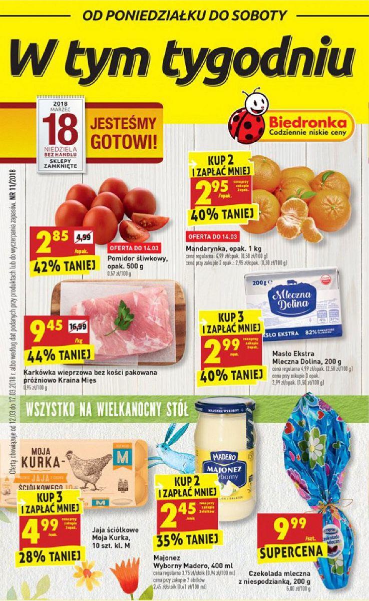 Gazetka promocyjna Biedronka str. 1