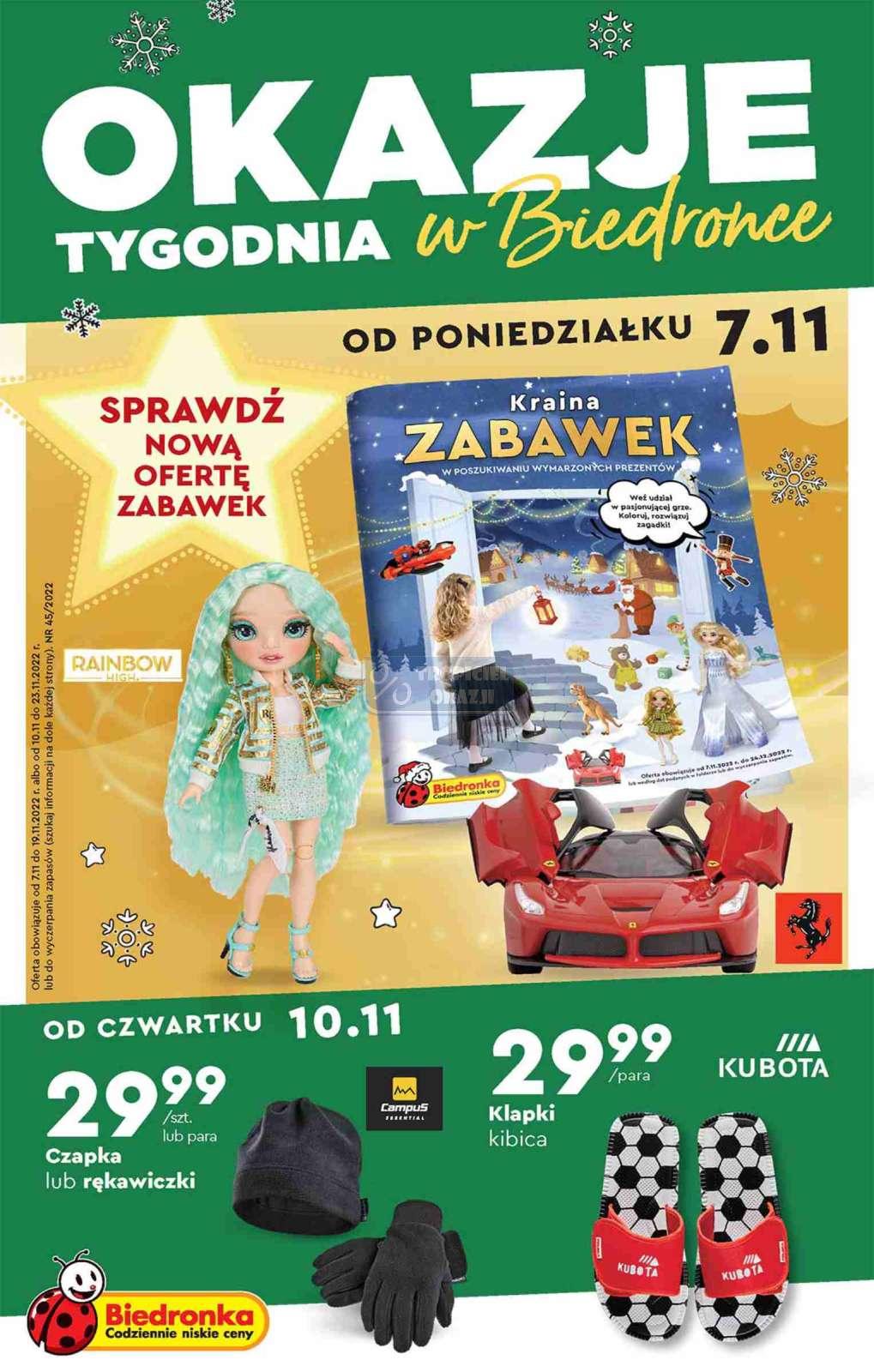 Gazetka promocyjna Biedronka str. 1