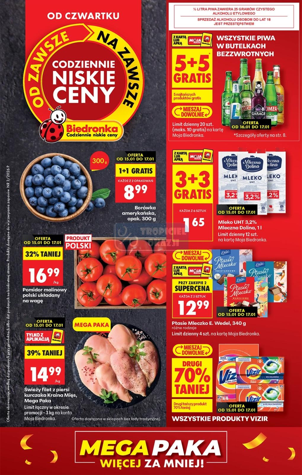 Gazetka promocyjna Biedronka str. 1