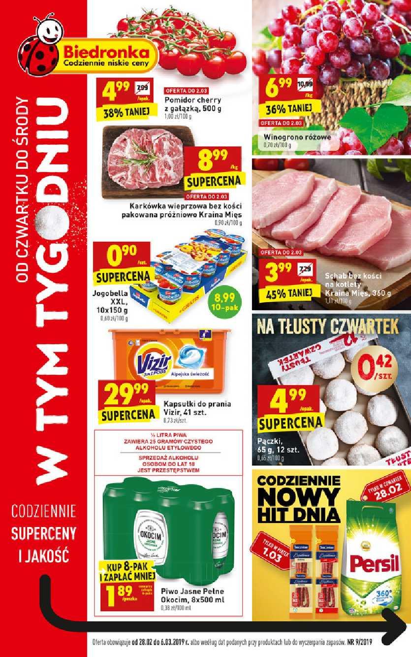Gazetka promocyjna Biedronka str. 1