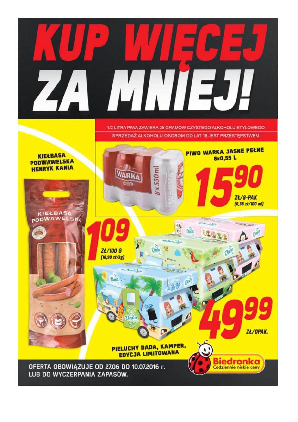 Gazetka promocyjna Biedronka str. 1