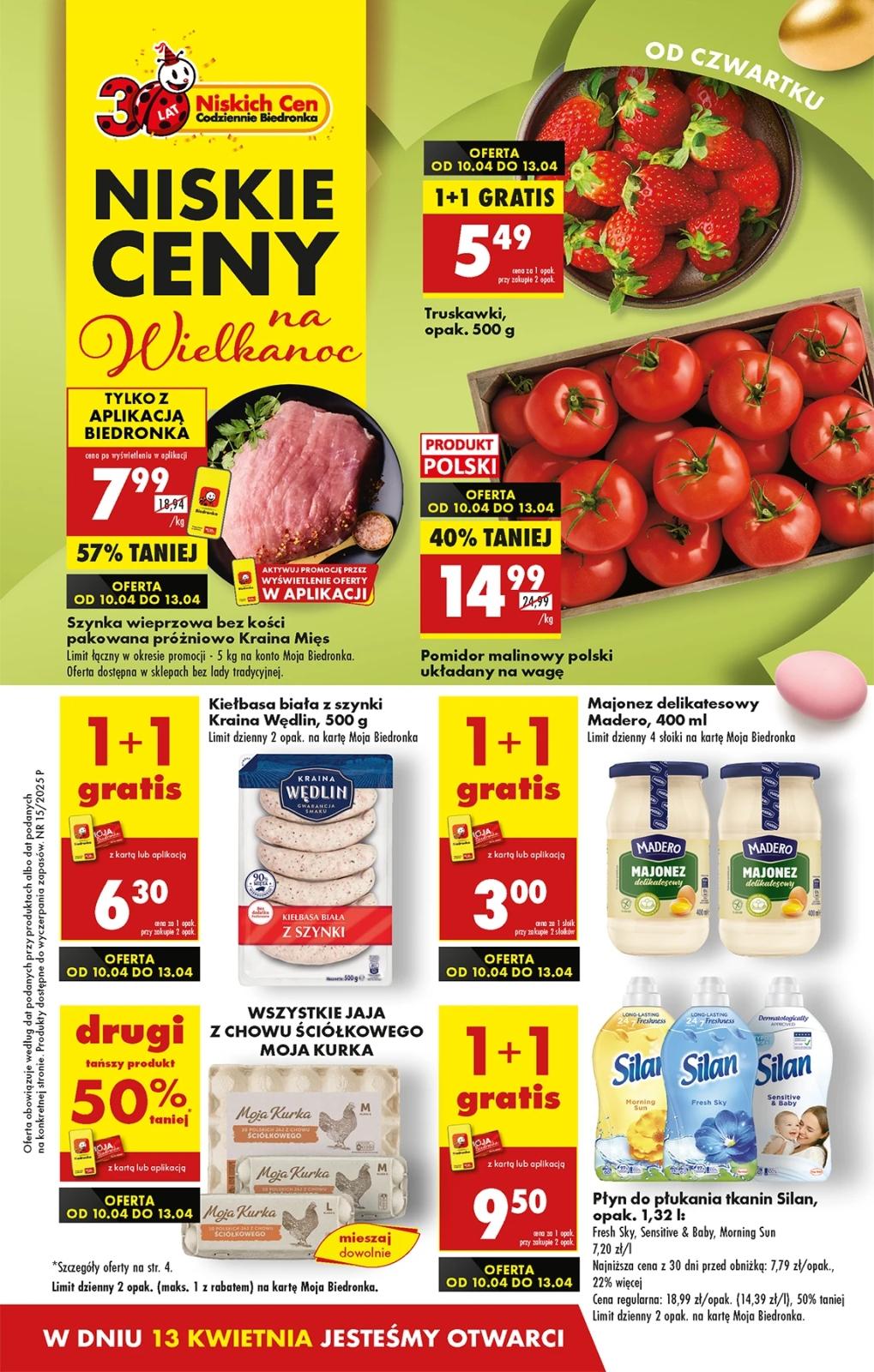 Gazetka promocyjna Biedronka str. 1