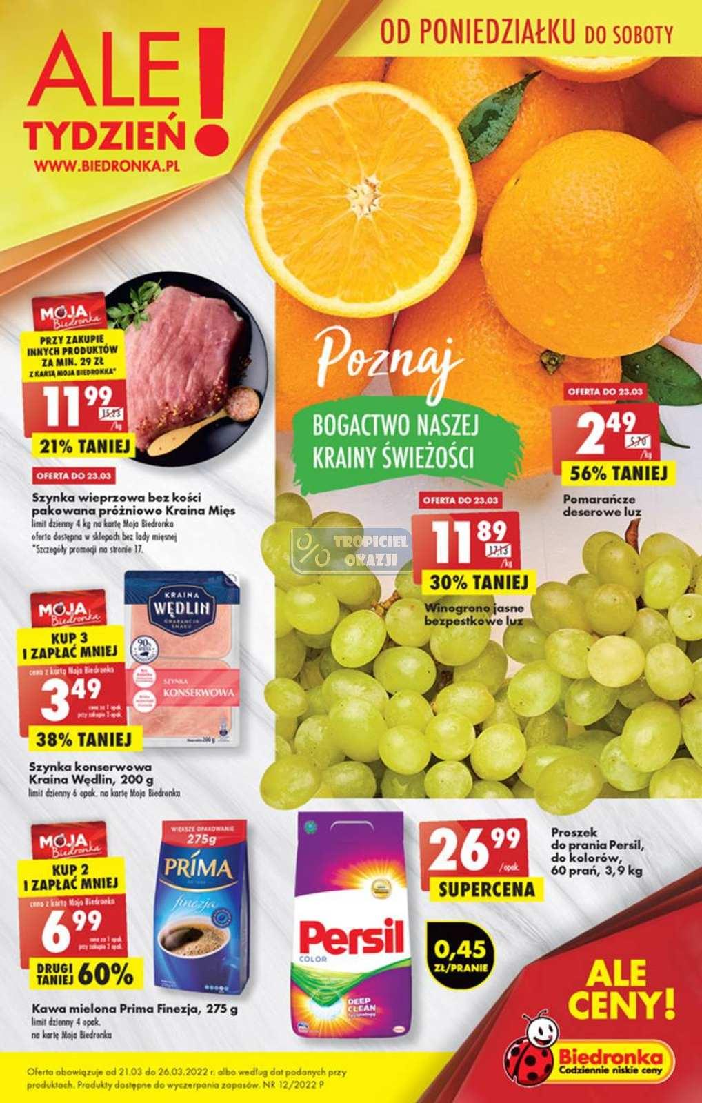 Gazetka promocyjna Biedronka str. 1