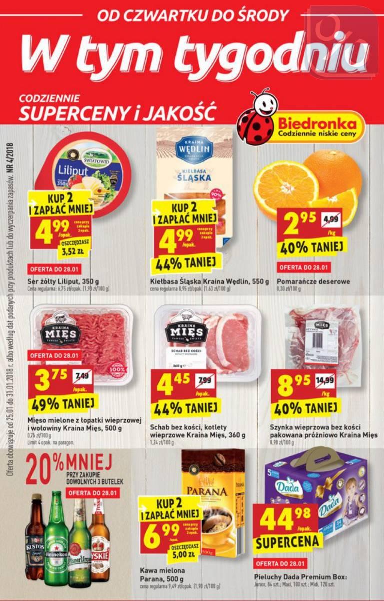 Gazetka promocyjna Biedronka str. 1