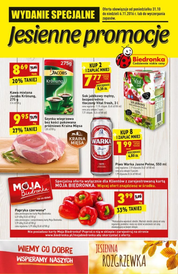 Gazetka promocyjna Biedronka str. 1