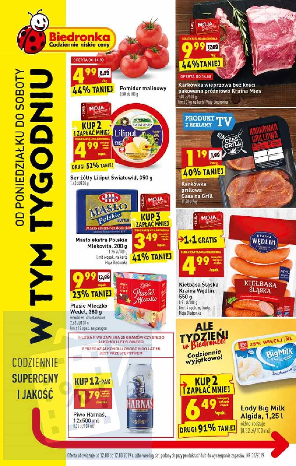 Gazetka promocyjna Biedronka str. 1