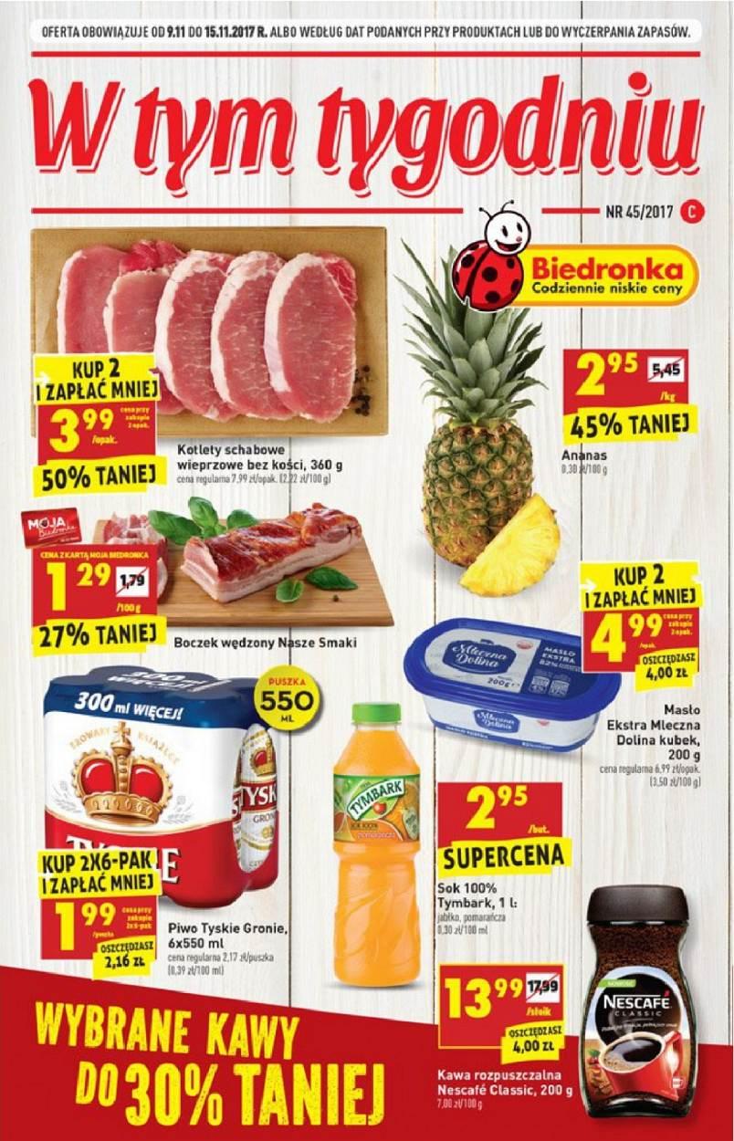 Gazetka promocyjna Biedronka str. 1