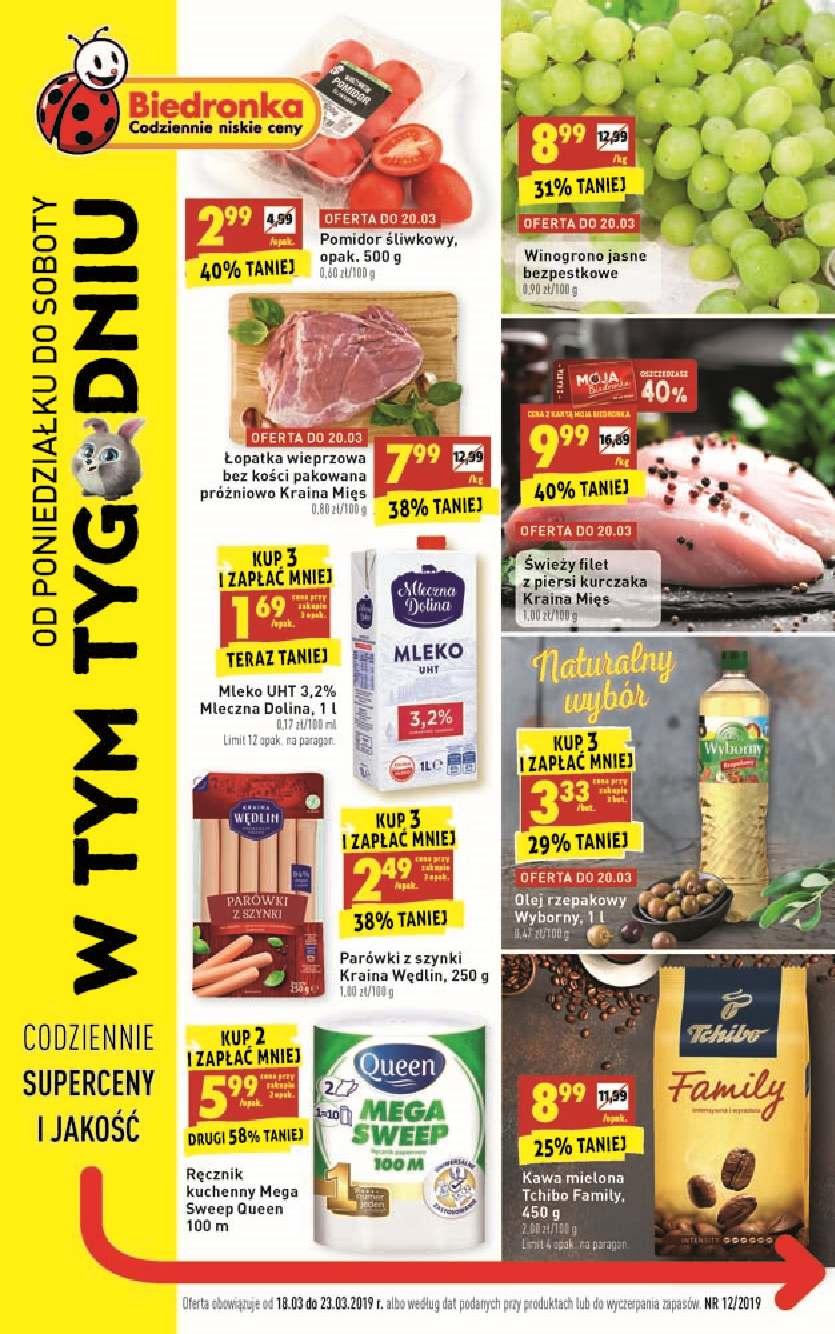 Gazetka promocyjna Biedronka str. 1