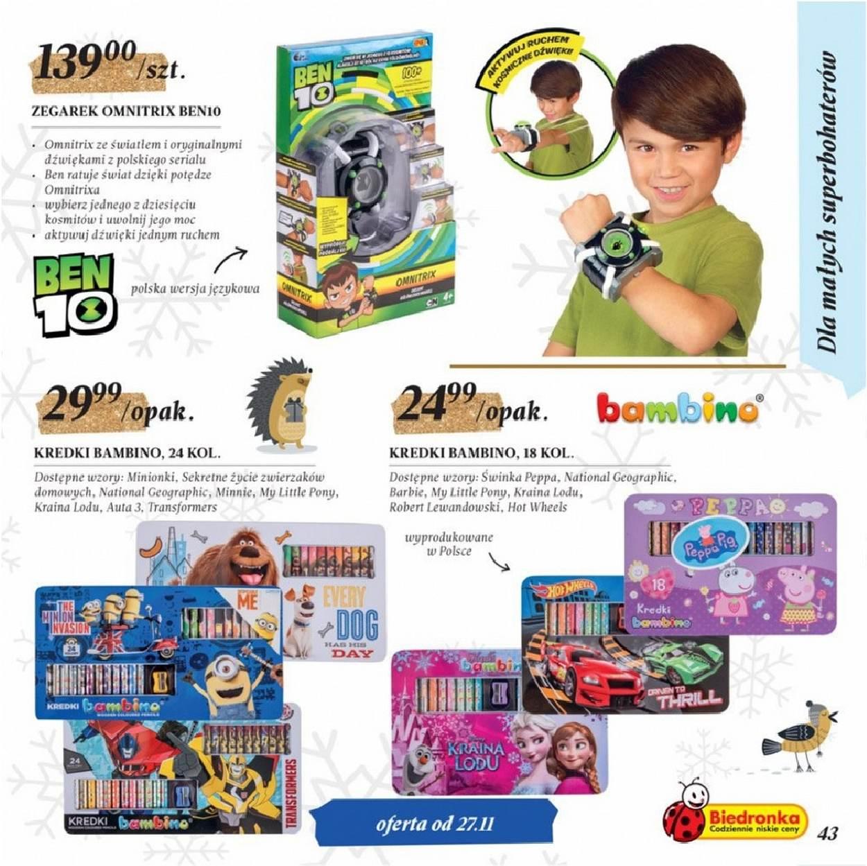 Gazetka promocyjna Biedronka str. 43