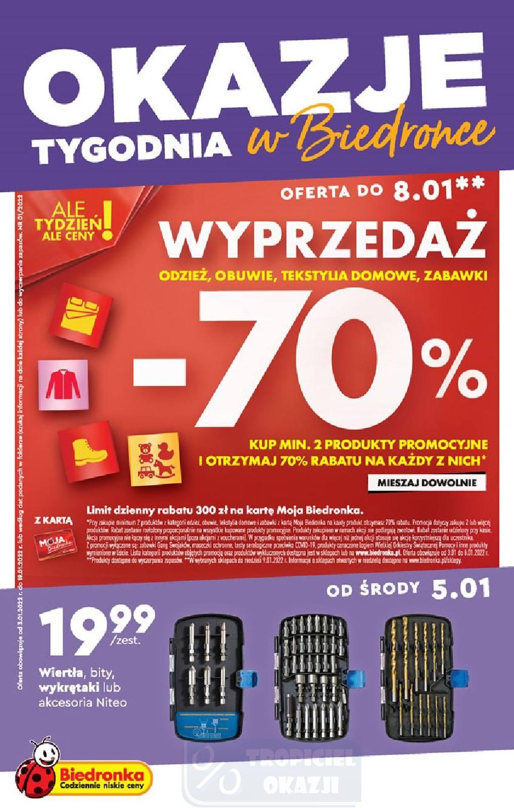 Gazetka promocyjna Biedronka str. 1