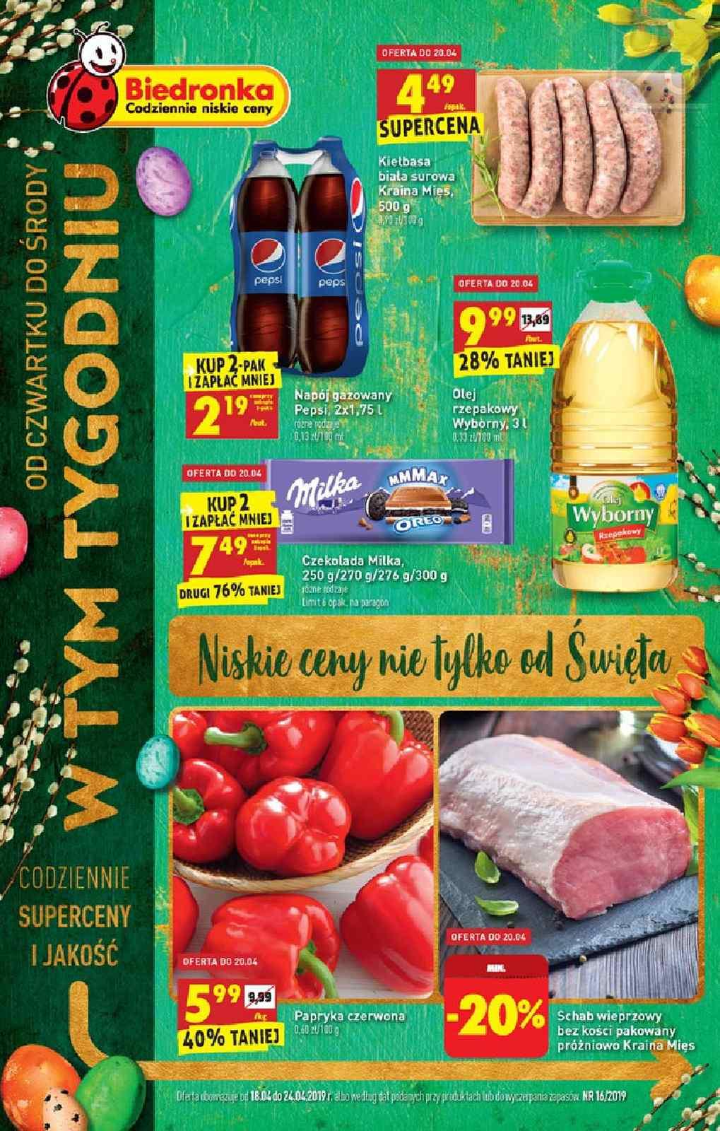 Gazetka promocyjna Biedronka str. 1