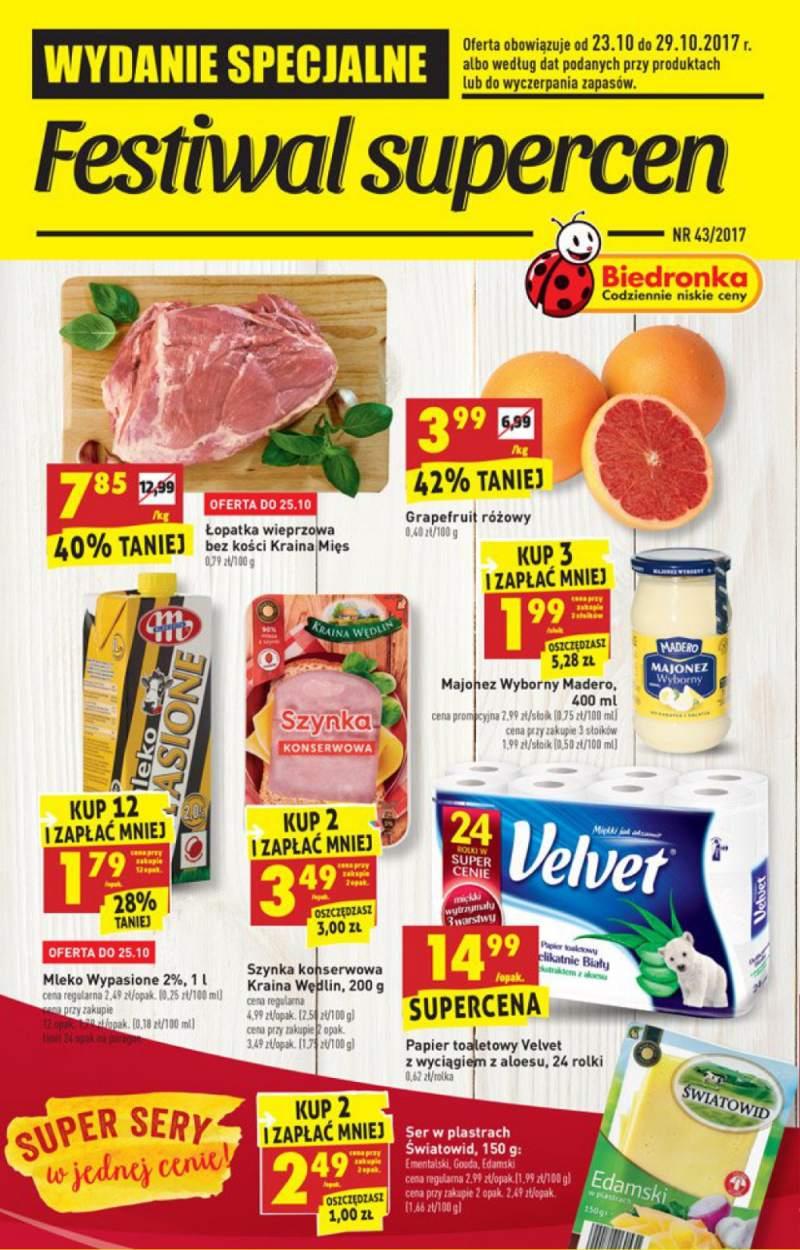 Gazetka promocyjna Biedronka str. 1