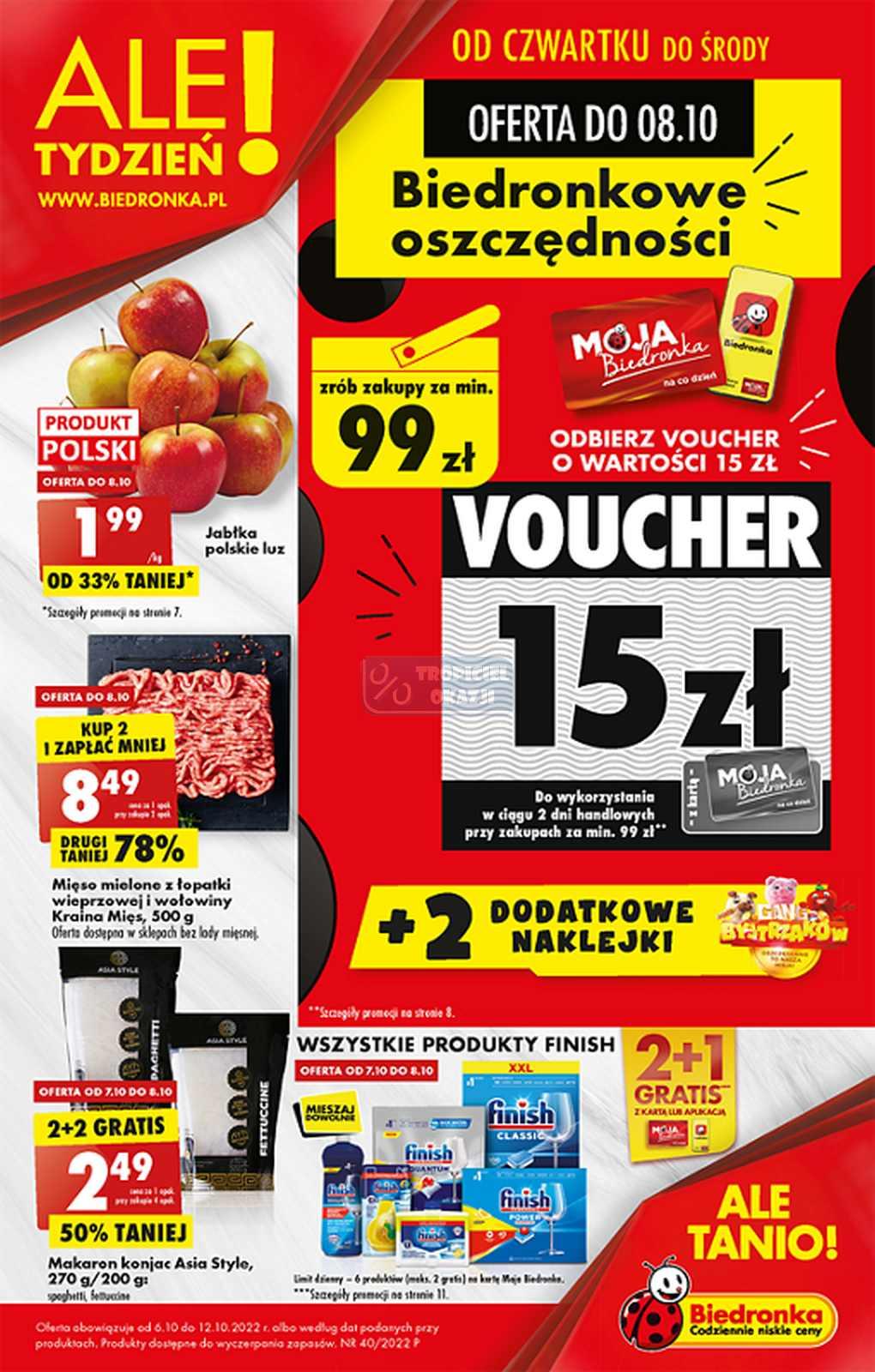 Gazetka promocyjna Biedronka str. 1