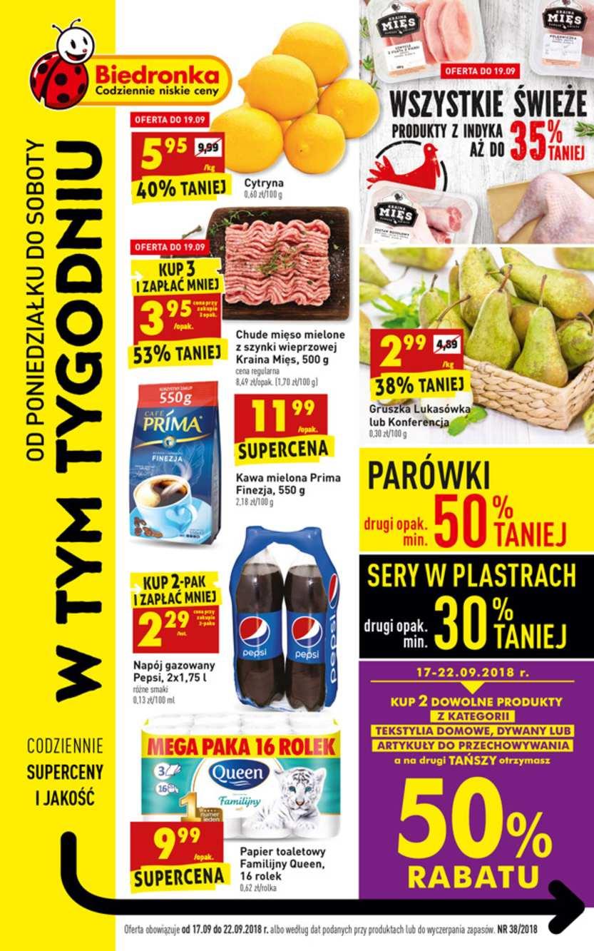 Gazetka promocyjna Biedronka str. 1