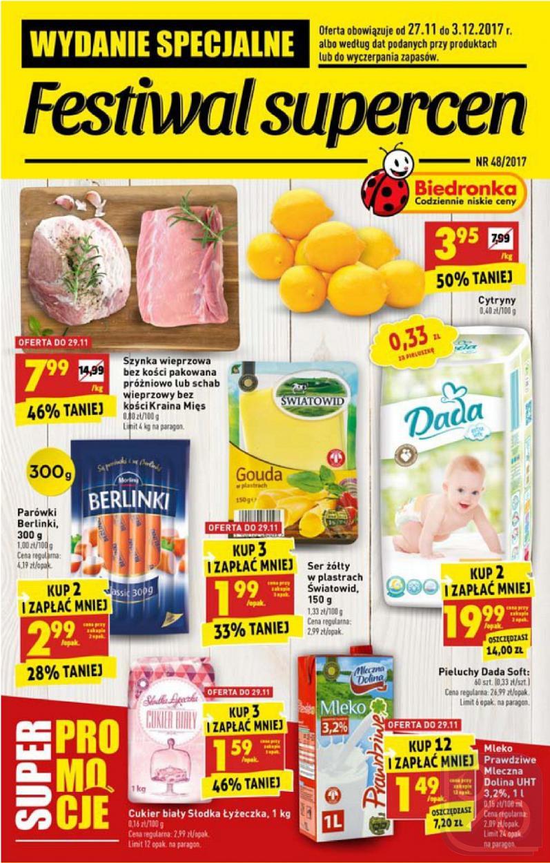 Gazetka promocyjna Biedronka str. 1