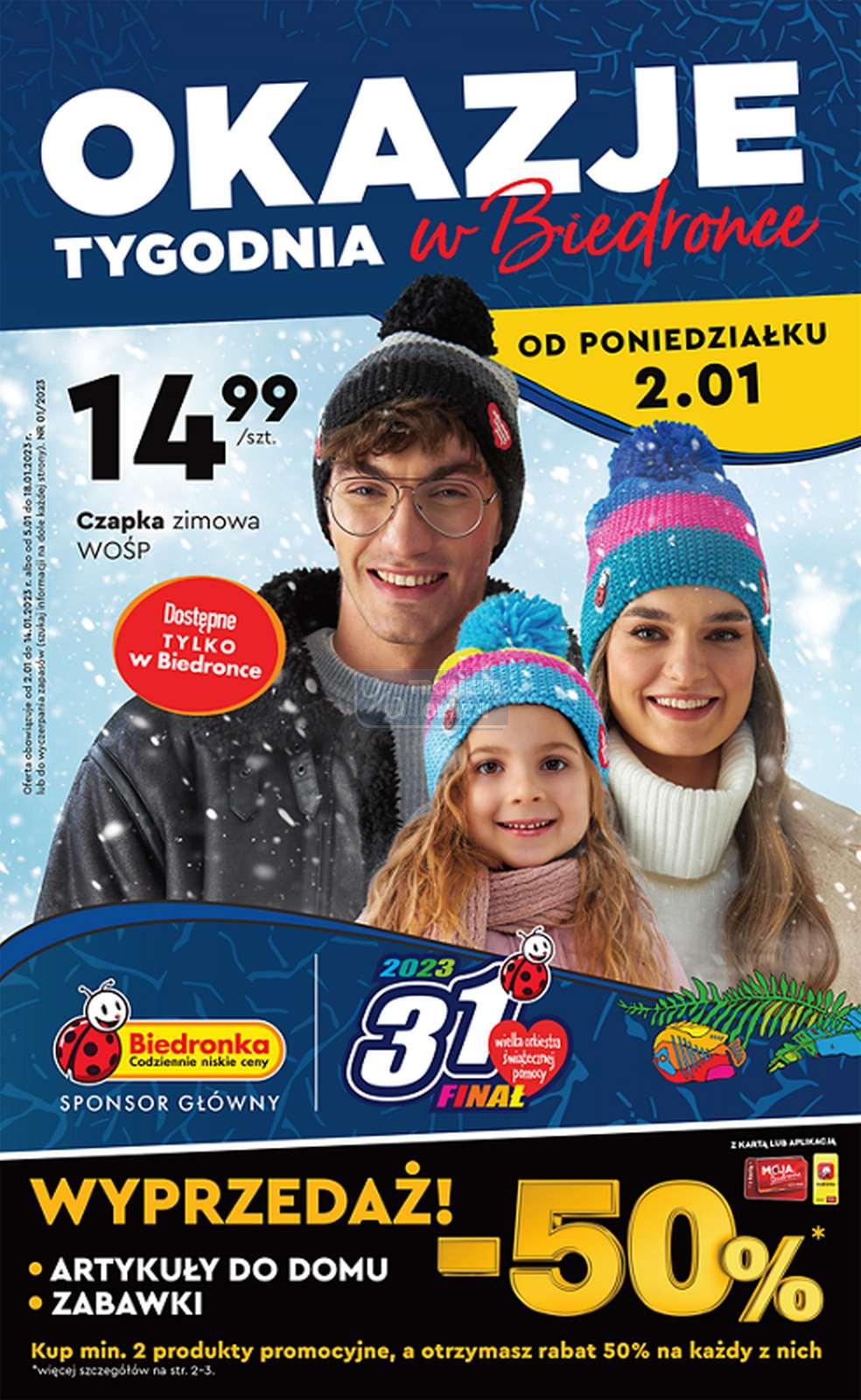 Gazetka promocyjna Biedronka str. 1