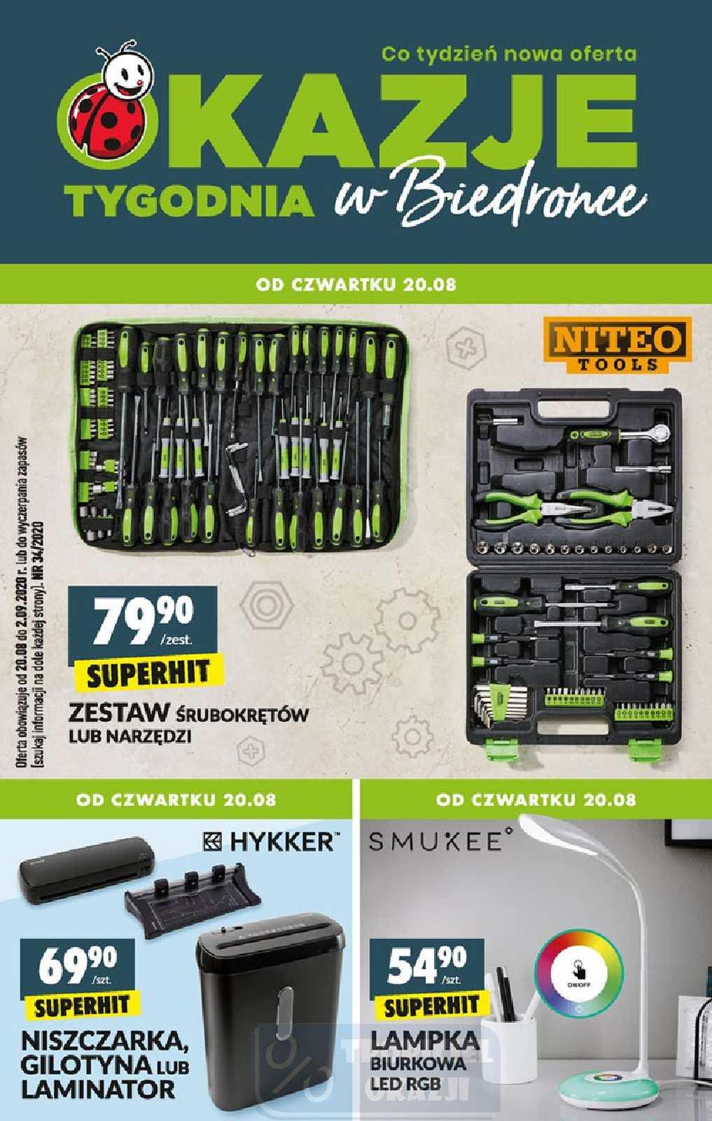 Gazetka promocyjna Biedronka str. 1