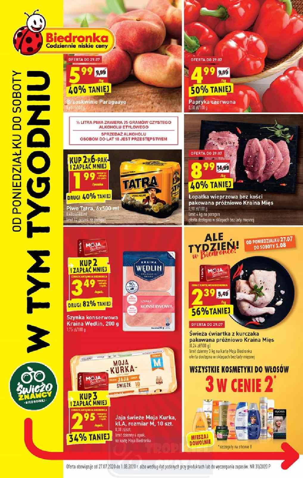 Gazetka promocyjna Biedronka str. 1