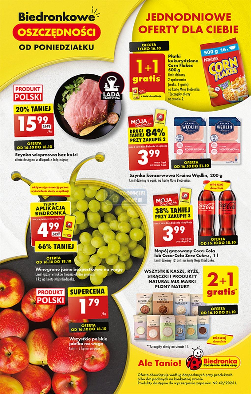 Gazetka promocyjna Biedronka str. 1