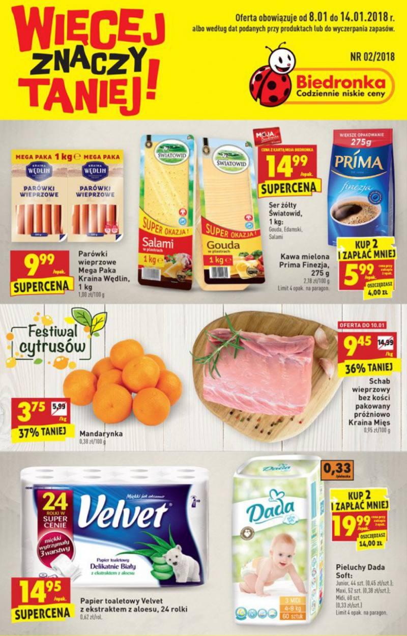 Gazetka promocyjna Biedronka str. 1