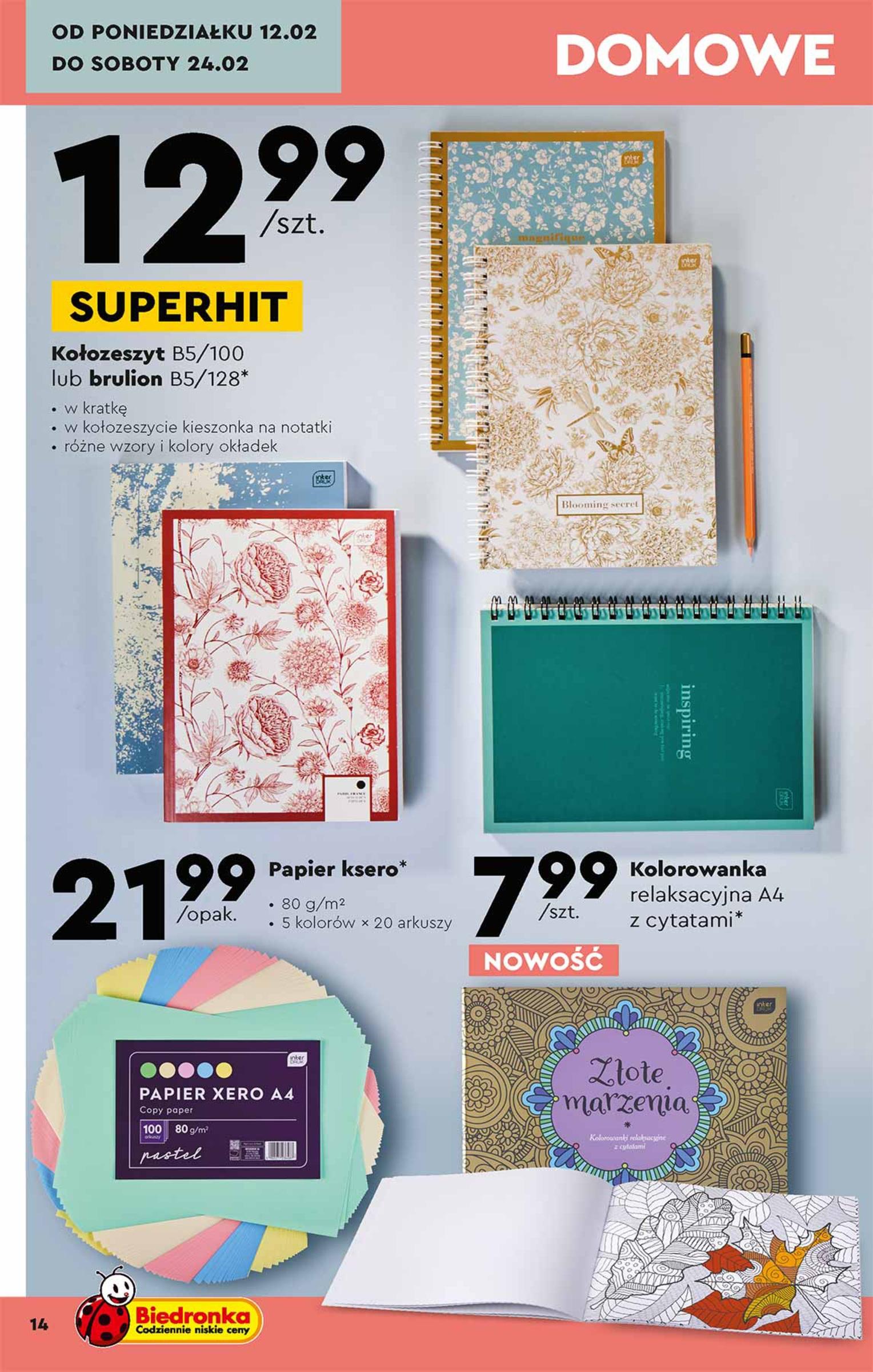 Gazetka promocyjna Biedronka str. 14