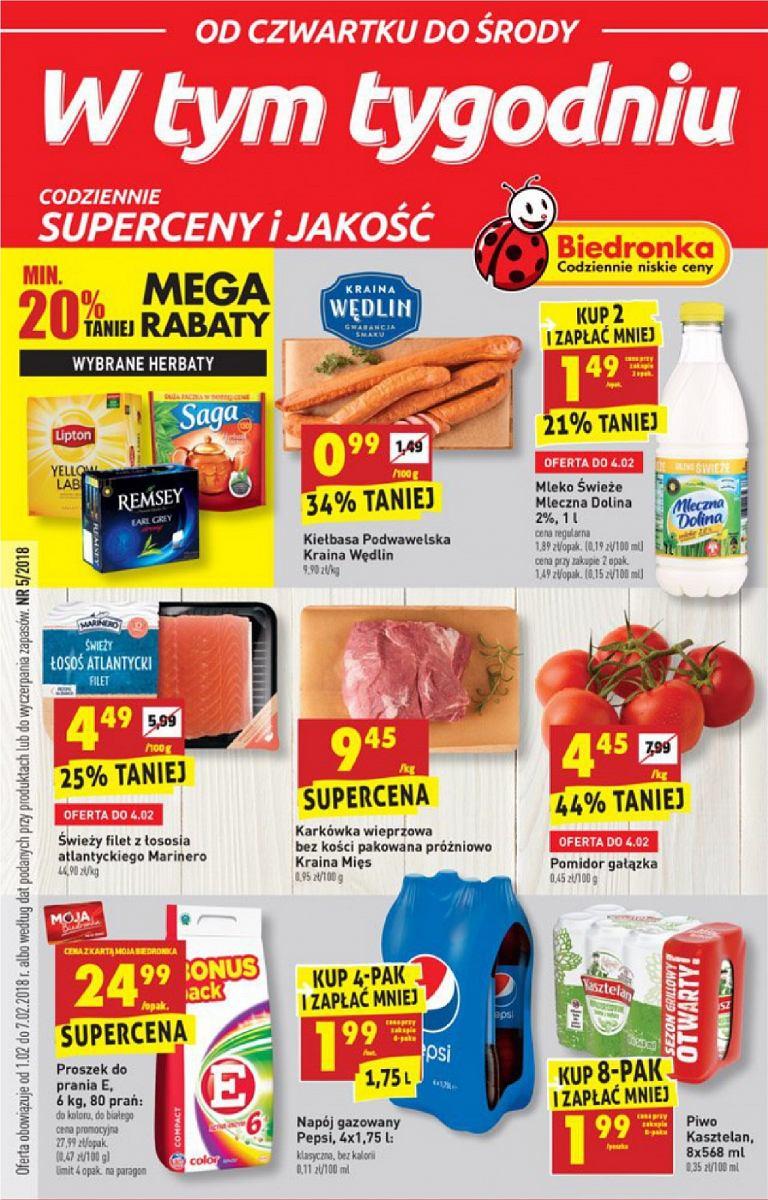 Gazetka promocyjna Biedronka str. 1