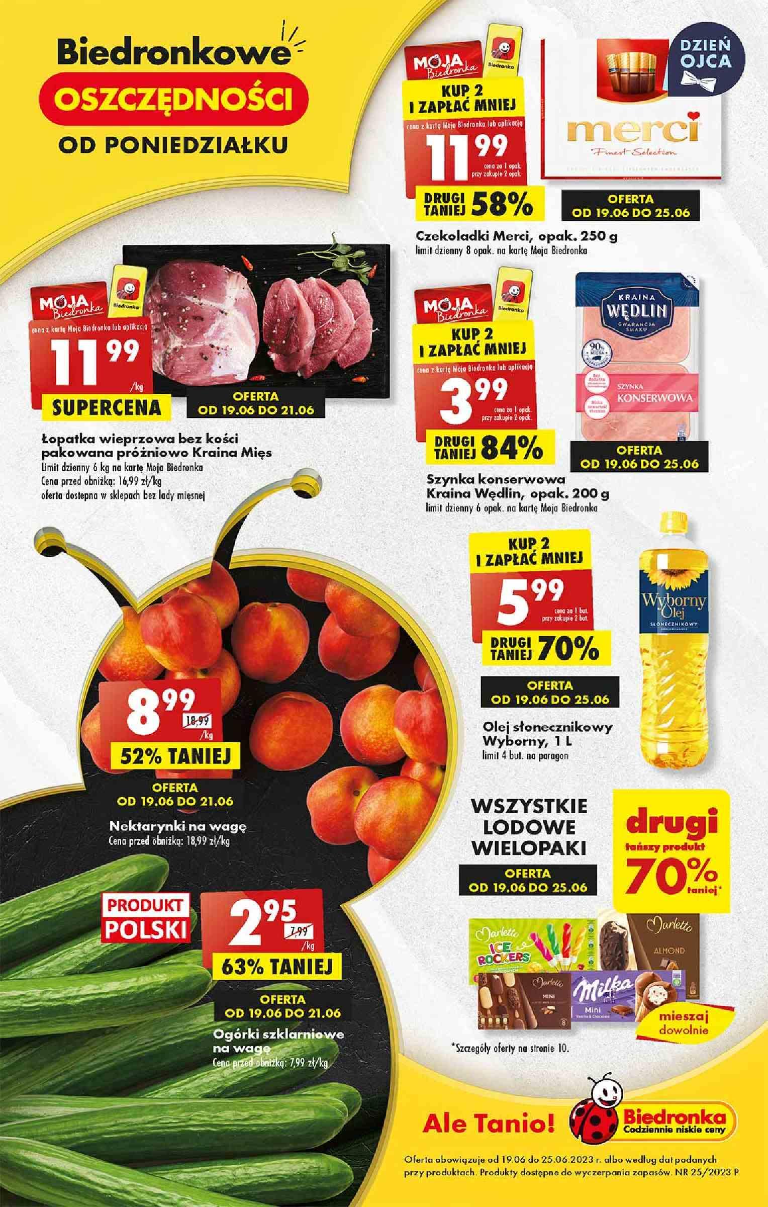 Gazetka promocyjna Biedronka str. 1