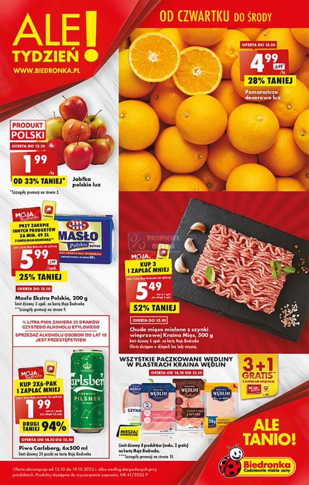 Gazetka promocyjna Biedronka str. 1